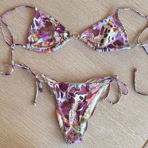 H&M multi color string bikini